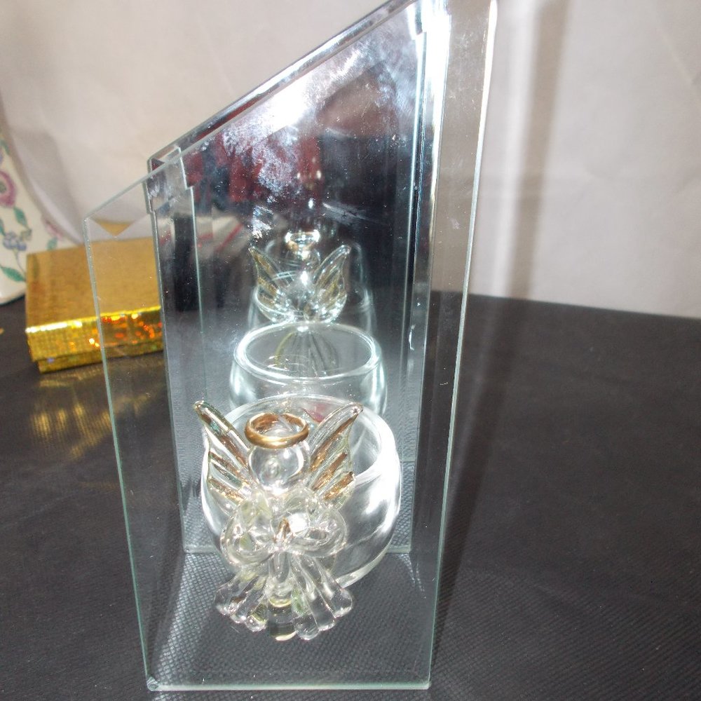 EUC, Mirror angle glass candle holder